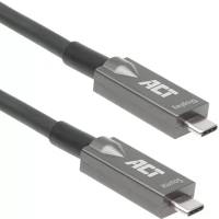 Act AK4310 Usb-c 3.2 gen2 ive optical cable (aoc) connection cable 10m black kép
