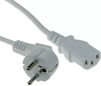 Act AK5238 powercord mains connector schuko cee 7/7 male (angled) - c13 iec 60320 3m kép
