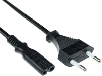 Act AK5242 Powercord euro male - c7 female 3m black kép