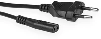 Act AK5279 Powercord euro male - c7 female 0,2m black kép