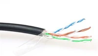 Act CAT5E F-UTP Cat5e f-utp installation cable 100m black kép
