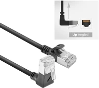 Act DA4901 Cat6a u-ftp patch cable 1m black kép