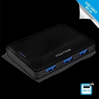 Advance HUB-406PL Usb hub - xpand starter hub (usb-a to 4x usb-a3.0, fekete) kép