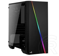 Aerocool ACCS-PV12013.11 cylon mini tempered glass táp nélküli ablakos micro atx ház fekete kép