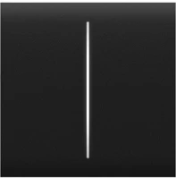 Ajax CENTERBUTTON-2GANG-BLACK Centerbutton középső kapcsoló sorolókeretbe - 2 gomb - fekete színű kép