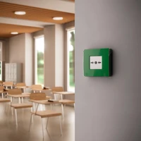 Ajax MANUAL-CALL-POINT-GREEN Manual call point vezeték nélküli kézi jelzésadó  rendszerekhez - zöld kép