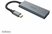 Akasa AK-CBCA19-18BK Usb type-c 4in1 hub - hdmi - kép