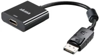 Akasa AK-CBDP06-20BK Akasa Displayport - HDMI adapter (AK-CBDP06-20BK) kép