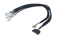 Akasa AK-CBFA07-45 Flexa fp5s - sata - 5x 4pin pwm ventilátor kábel - 45cm kép