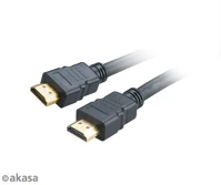Akasa AK-CBHD17-20BK Kab  high speed hdmi kábel ethernettel - 2m - kép