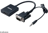 Akasa AK-CBHD23-20BK Vga > hdmi > audio kábellel- kép