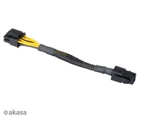 Akasa AK-CBPW10-15BK 4pin atx12v>8pin eps12v adapt.15cm kép