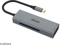 Akasa AK-CR-09BK Usb 3.2 type-c 3-in-1 card reader kép