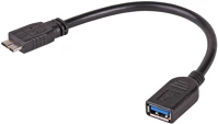Akyga AK-AD-30 Usb 3.0-af / microusb 3.0-b 15cm adapter black kép