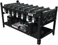 Akyga AKM081 Mining keret  8 gpu black w/o psu kép