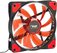 Akyga AW-12E-BR System fan 12cm red led kép