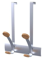 Alba PMV2P Ruhafogas, ajtóra helyezhető, fém, 2db akasztóval, ezüst kép