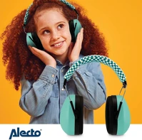 Alecto BV-71 Earmuffs for kids green kép