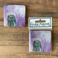 Alex clark FM206 Hűtőmágnes , 6x6 cm, misty nyuszi kép