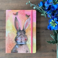 Alex clark LCN19 Füzet , vonalas, 21x15cm, 160 oldal, gumis, hannah nyuszi kép