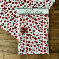 Alex clark SGW03 Csomagolópapír , 50x70cm, 2 lap csomagonként, ajándék kísérővel, pipacsok kép