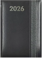 Alisca 23.0333010 Határidőnapló  rebel varrott b/6 napi fehér lapos szürke 2026. kép