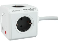 Allocacoc 9710/DEEXWF Powercube extended wifi hálózati elosztó 4din 1,5m trolley grey kép