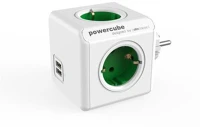 Allocacoc COR_ELA1202FZ elosztó, 4 aljzat, 2 usb csatlakozó, allocacoc 