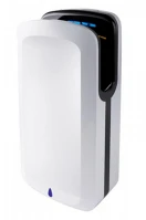 Alpha ALDKW1091 Kézszárító, légpengés, kézbedugós, abs fehér, fekete belsővel 1850w kép