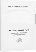 Alpha DA503XSZADWCUP20010 Wc ülőke takaró papír, higiénikus alátét 200 db-os kép