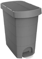 Alpha H65UP243B Pelikán slim pedálos szemetes eco antracit színű, antracit fedéllel 60l kép