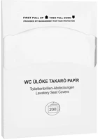 Alpha WCUP20010 Toalettülőke takaró papír 200 lap/csomag 10 cs/karton  fehér kép