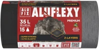 Alufix 35L 28 Szemeteszsák  35l 28 mikronos aluflexy fekete 15 darabos kép