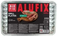 Alufix COR_KHK1076 Grilltálca, 34,5x22,5 cm, négyszögletű, 3 db, kép