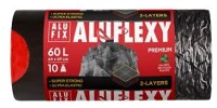 Alufix COR_KHK965 szemeteszsák, zárószalagos, 60 l, 10 db, 64x69 cm, 33 µ, alufix 