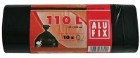 Alufix COR_KHT178 Szemeteszsák, 110 l, 10 db, 70x110 cm, 25 µ, fekete kép