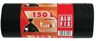 Alufix COR_KHT179 Szemeteszsák, 150 l, 10 db, 80x105 cm, 35 µ, fekete kép