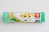 Alufix COR_KHT261 Szemeteszsák, zárószalagos, 45 l, 20 db, 60x60 cm, 14 µ, 