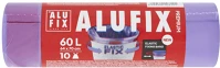 Alufix MSEB6010UNI Szemeteszsák  60l prémium elastic fix zárószalaggal lila 10 darabos kép