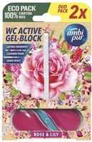 Ambi pur 2X45G ROSE&GRAPEFRUIT Toalett illatosító  2x45g rose&grapefruit kép