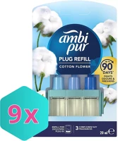 Ambi pur DA503XSZWYK8006540265628 3volution utántöltő 20ml cotton flower karton - 9 db kép