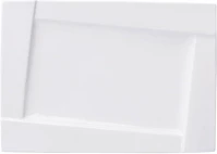 Ambition 61207 Lapostányér  kubiko téglalap alakú fehér 30,5x21 cm kép