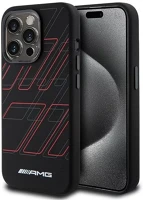 Amg AMHMP15L23SSPK Large rhombuses pattern apple iphone 15 pro magsafe tok, fekete kép