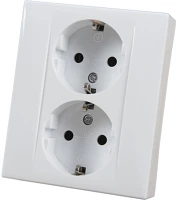 Anco 321100 Evian 2-es fehér földelt dugalj kép