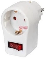 Anco 321178 Kapcsolós köztes dugalj kép