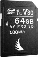 Angelbird SD 6.1, UHS-I, R100/W52 Sd av pro sdxc, sd 6.1, uhs-i, r100/w52 (v30) 64gb kép