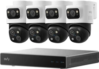 Anker eufy E8E00322 Poe bullet-ptz cam s4 kit smart home kültéri ip kamera (4db) + nvr kép