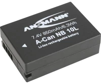 Ansmann 1400-0024 Nb-10l canon kamera akku 7,4v 850 mah, kép