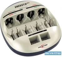 Ansmann ENERGY8PLUS Energy 8 plus akkutöltő, 8 csatona, frissítő funkció, akkutesztelő, usb, csepptöltés kép