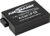 Ansmann LP-E8 Lp-e8 canon kamera akku 7,4v 1000 mah, kép
